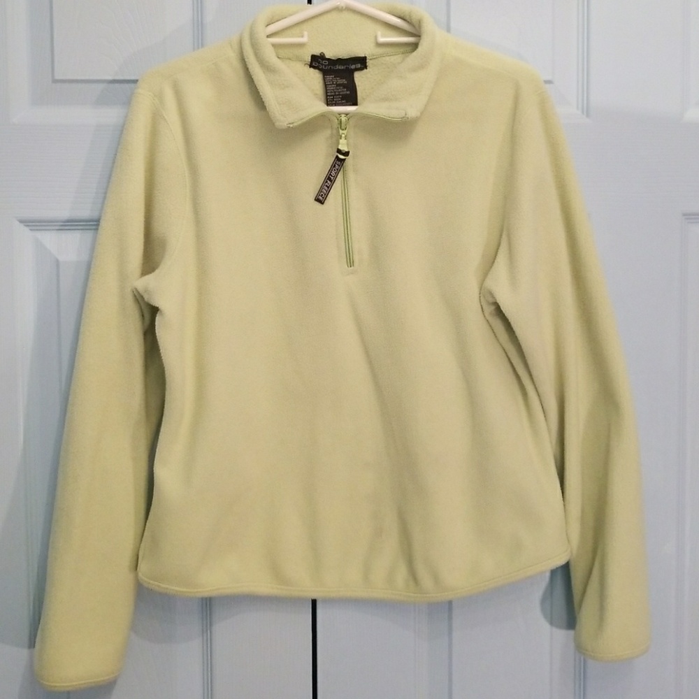 Lime Fleece pullover sweater
